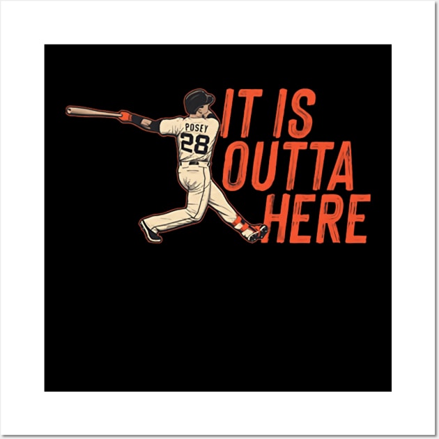 Buster Posey Outta Here Wall Art by KraemerShop